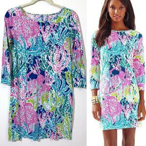 Lilly Pulitzer 97181 Women’s Marlowe Dress in Lets Cha Cha Print Size XS